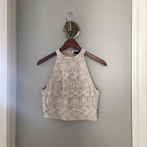 White Halter Crop Top❤️